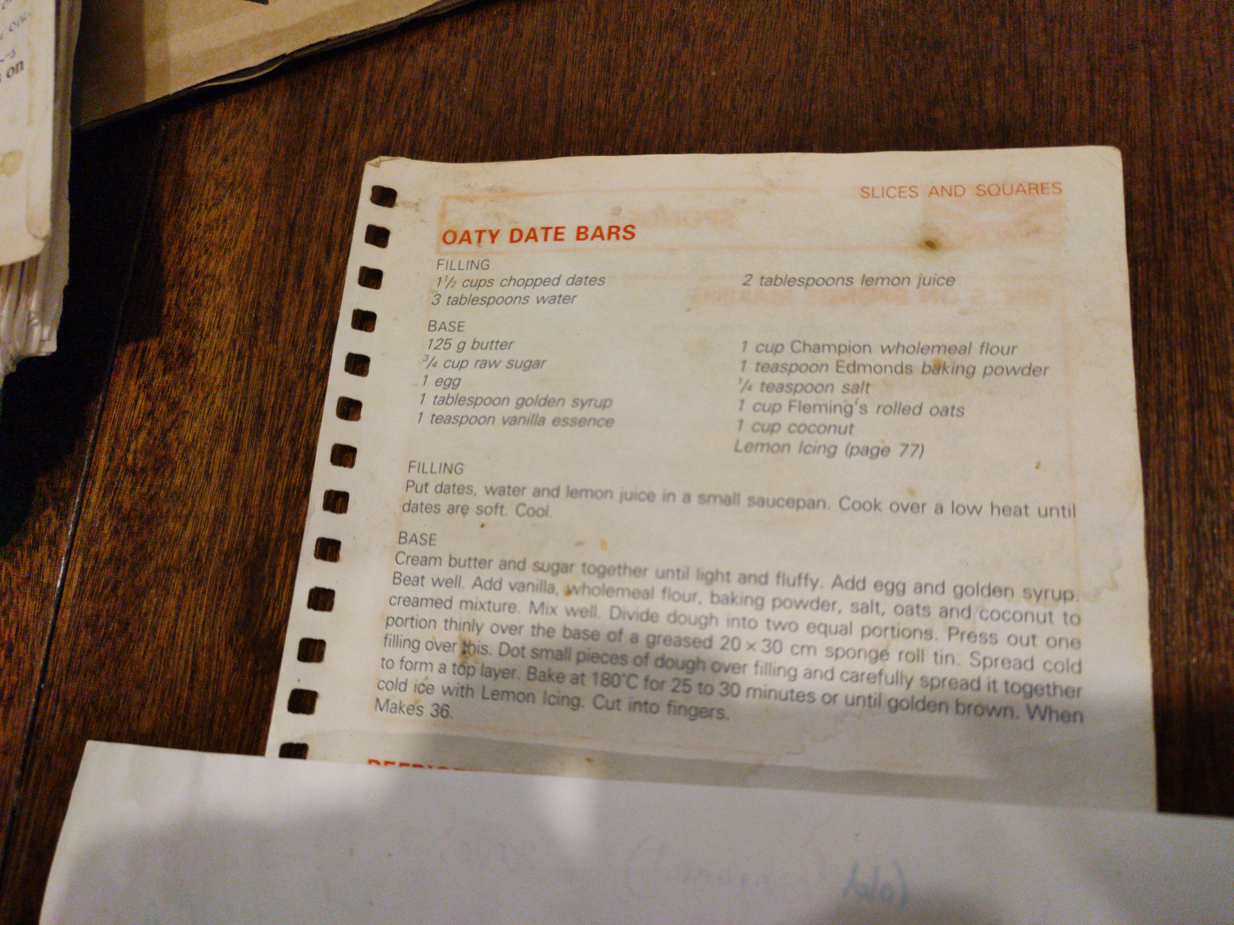 Oaty Date Bars